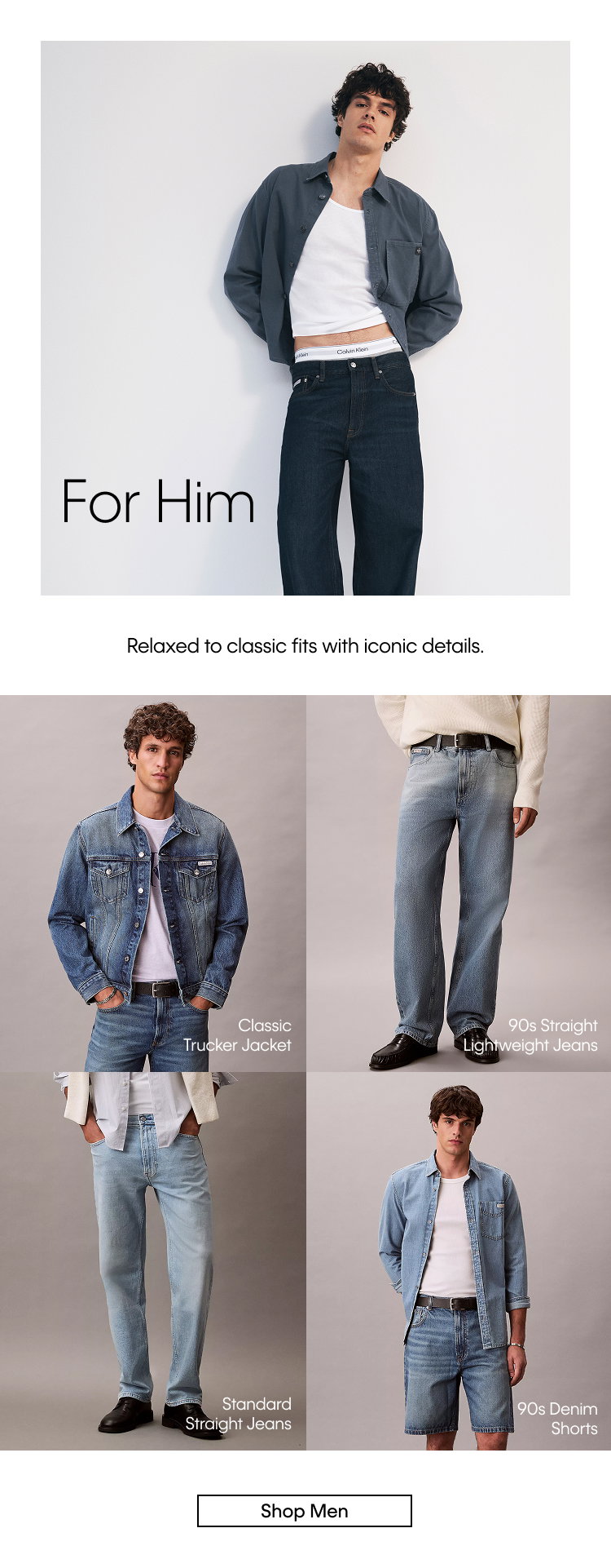 For Him | Relaxed to classic fits with iconic details. | Shop Men