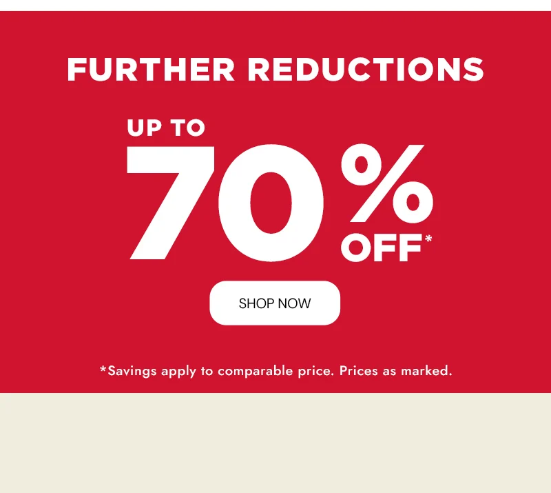 Further reductions 70% off
