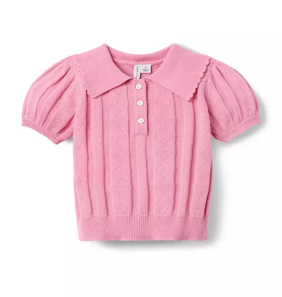 Image of Textured Sweater Polo