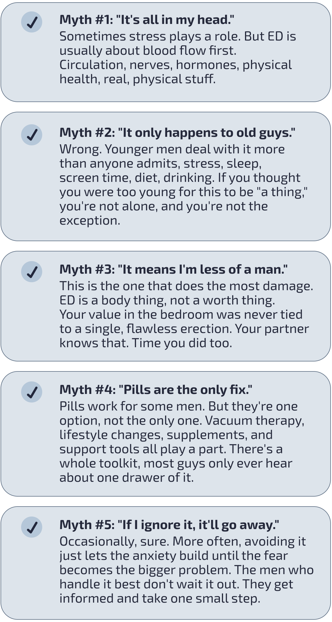 5 ED Myths That Are Keeping You From Getting Help