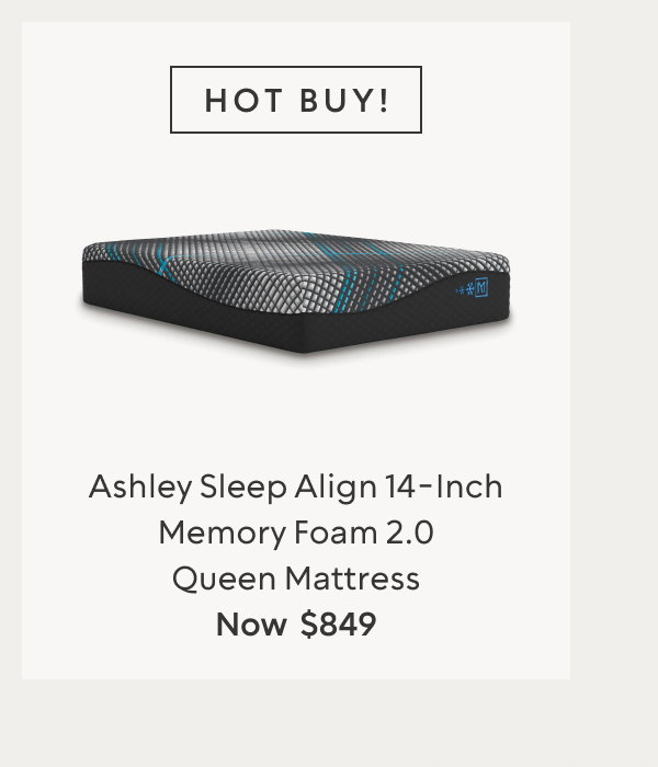 Ashley Sleep Align 14 Inch Memory Foam 2.0 Queen Mattress