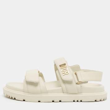 act Size 37 Cream Leather Ankl