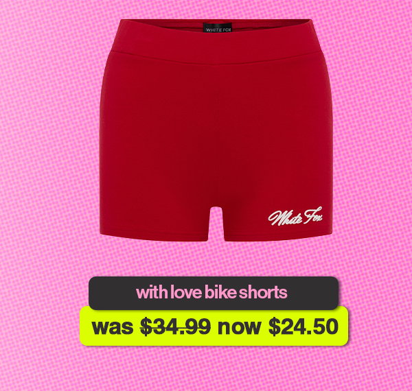 WITH LOVE BIKE SHORTS