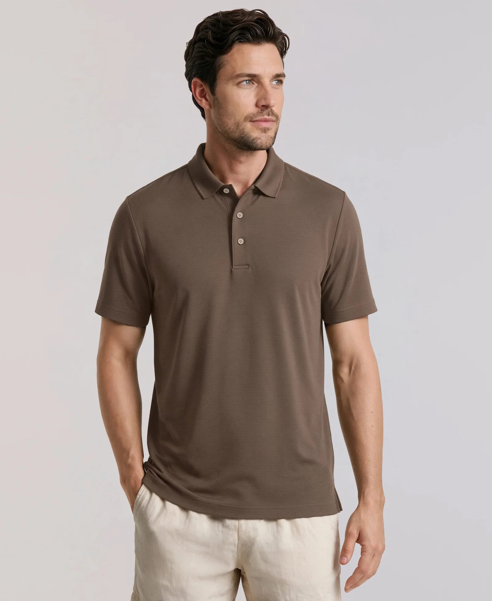 Image of Solid Textured Polo