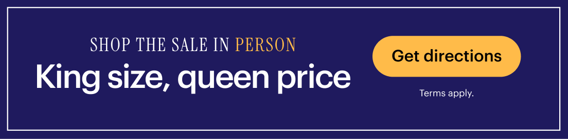 King size, queen price