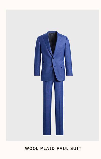 WOOL PLAID PAUL SUIT