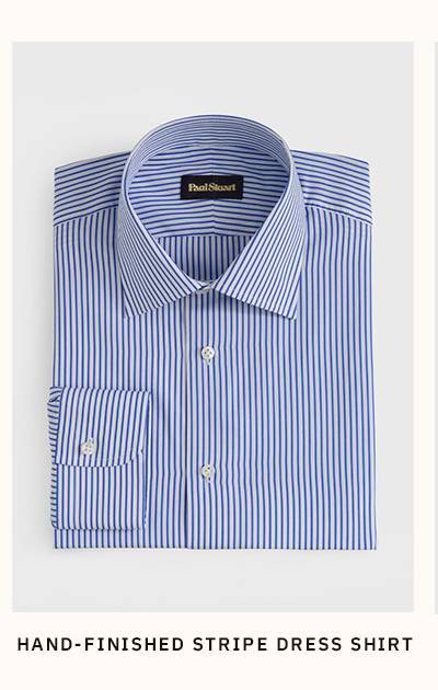 HAND-FINISHED STRIPE DRESS SHIRT