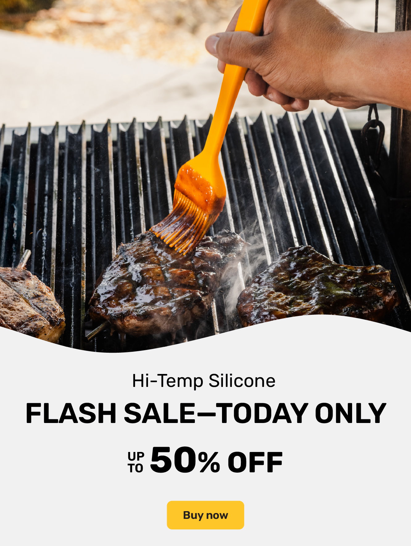 Up to 50% Off Silicone (Silicone Brush Saucing a Steak)