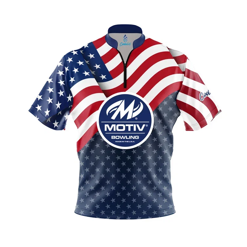 Image of USA Freedom Fast Track CoolWick Bowling Jersey - Motiv