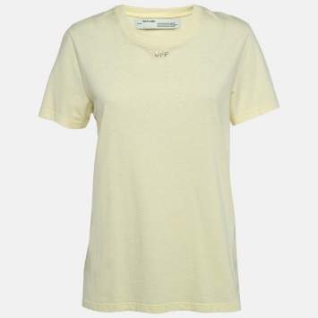 Yellow Cotton Crystal Logo Emb
