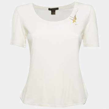Cream Jersey Padlock & Key Det
