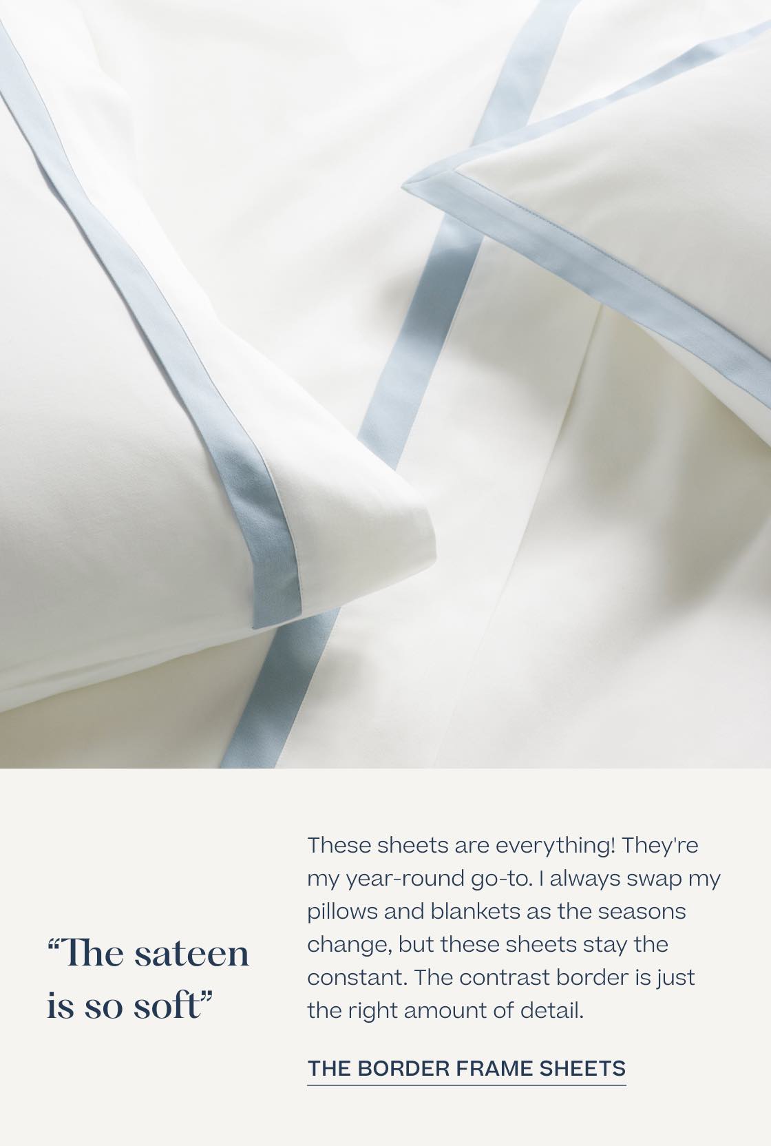 Border Frame Sateen Sheet Set