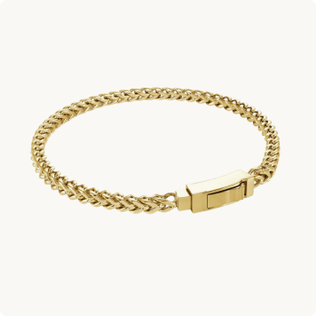 Franco Link Bracelet in Gold Plated