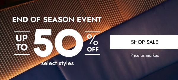 End of season sale is here! Shop up to 50% off your summer wishlist. Limited time only.