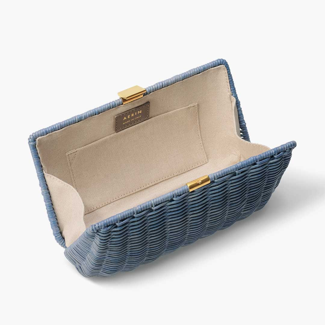 ADELINA WICKER CLUTCH
