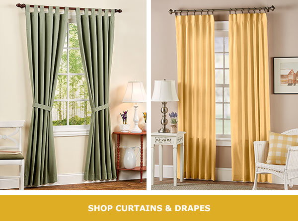 Shop Curtains & Drapes. Insulated Tab Top Curtains, Solid Cotton Duck Pinch Pleat Curtains