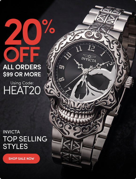 INV-494653 | INVICTA Top Selling Styles  Extra 20% Off All Orders $99+ with Code: HEAT20