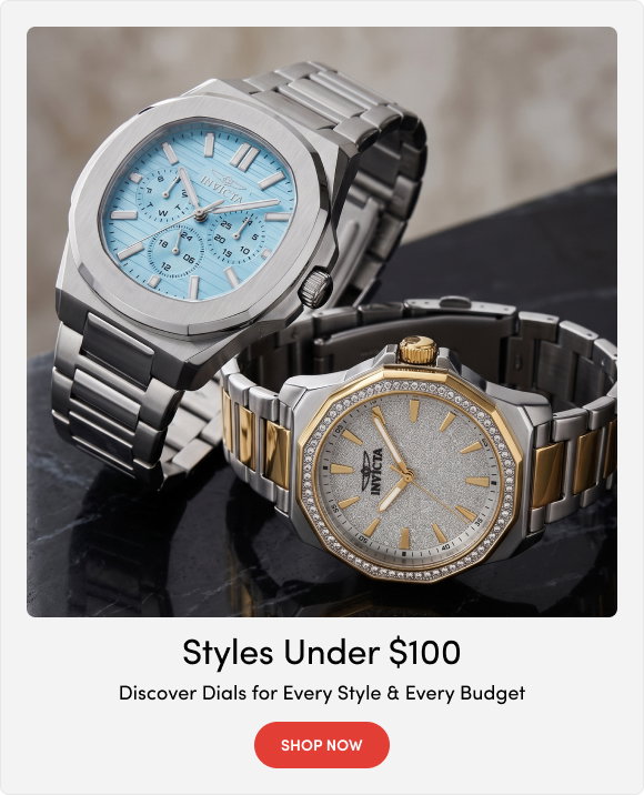 INV-48328, INV-49129 | INVICTA Under $100 | Discover Dials for Every Style & Every Budget