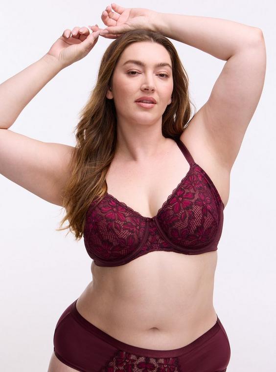 Full Coverage Unlined Ava Lace Bra