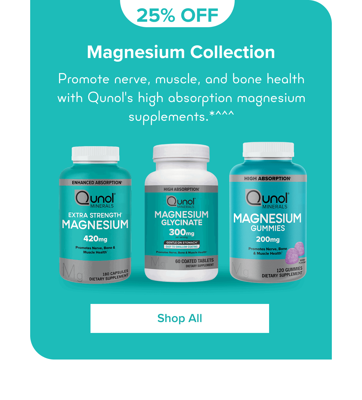 25% Off Magnesium Collection | SHOP ALL