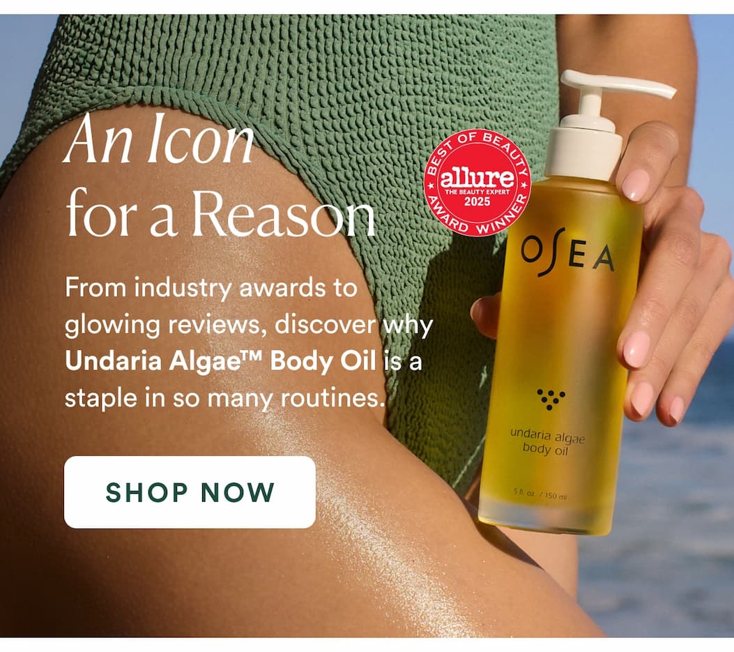 From industry awards to glowing reviews, discover why Undaria Algae™ Body Oil is a staple in so many routines.
