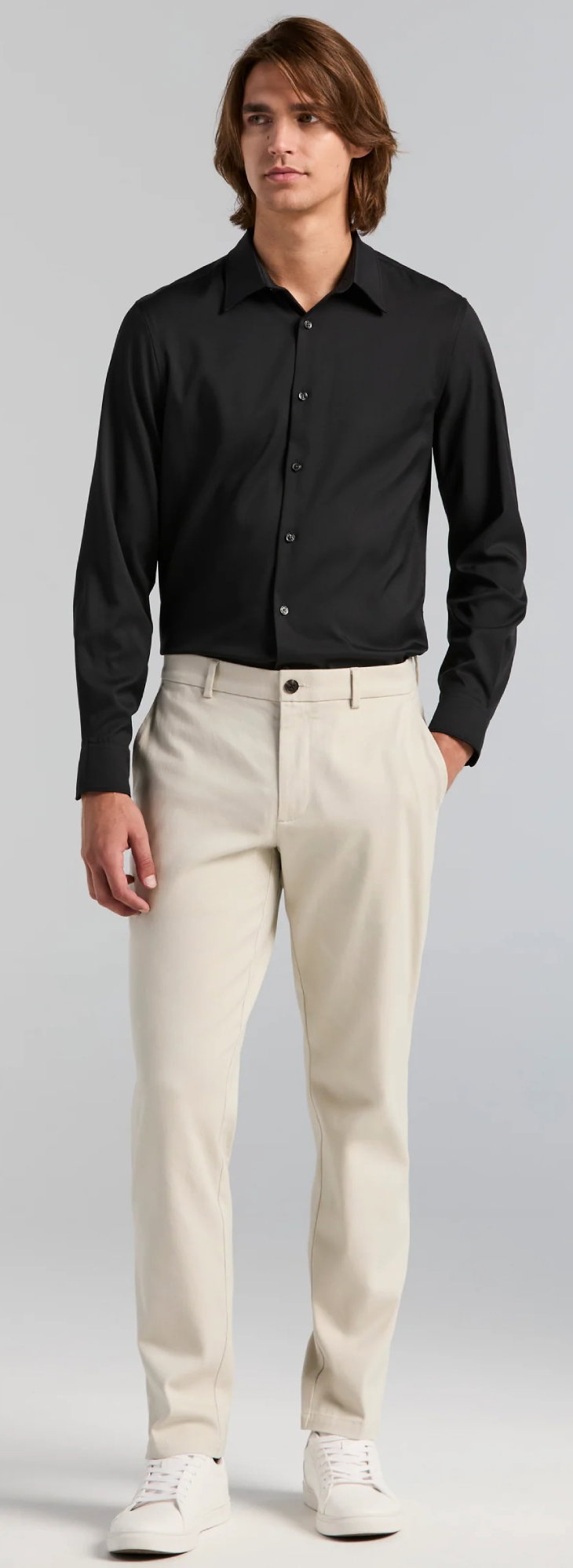 Slim Fit Sateen Anywhere Chino Pant