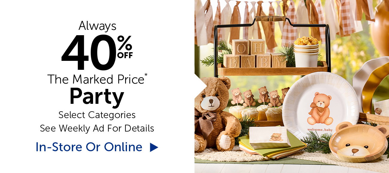 Always 40% Off Party - Select Categories