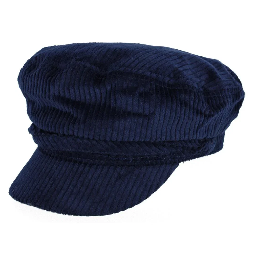 Image of CTM® Women's Chunky Corduroy Cabbie Hat