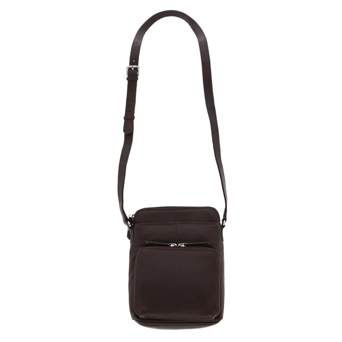 Image of CTM® Women's Leather Small Crossbody Organizer