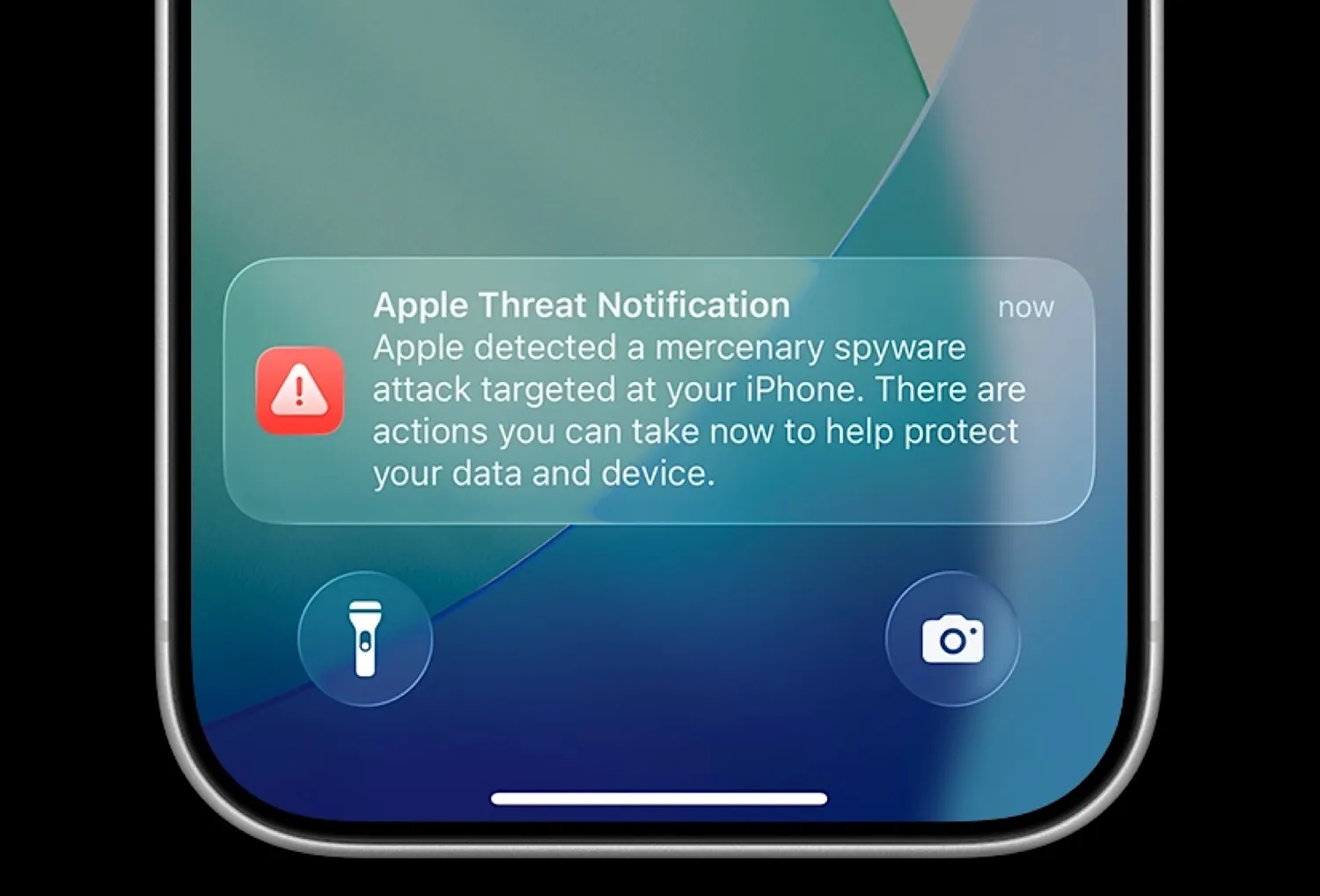 If Apple sends you a push notification alerting you to a spyware attack, take it seriously