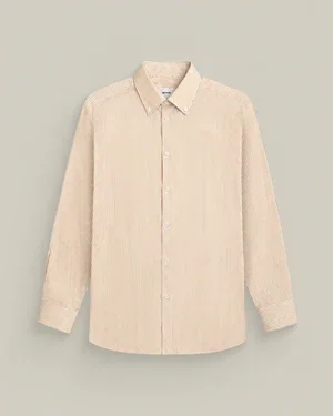 Seersucker Mercer Shirt in California Poppy