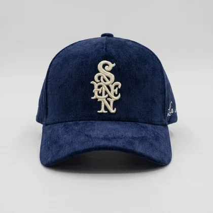 Corduroy Monogram Hat