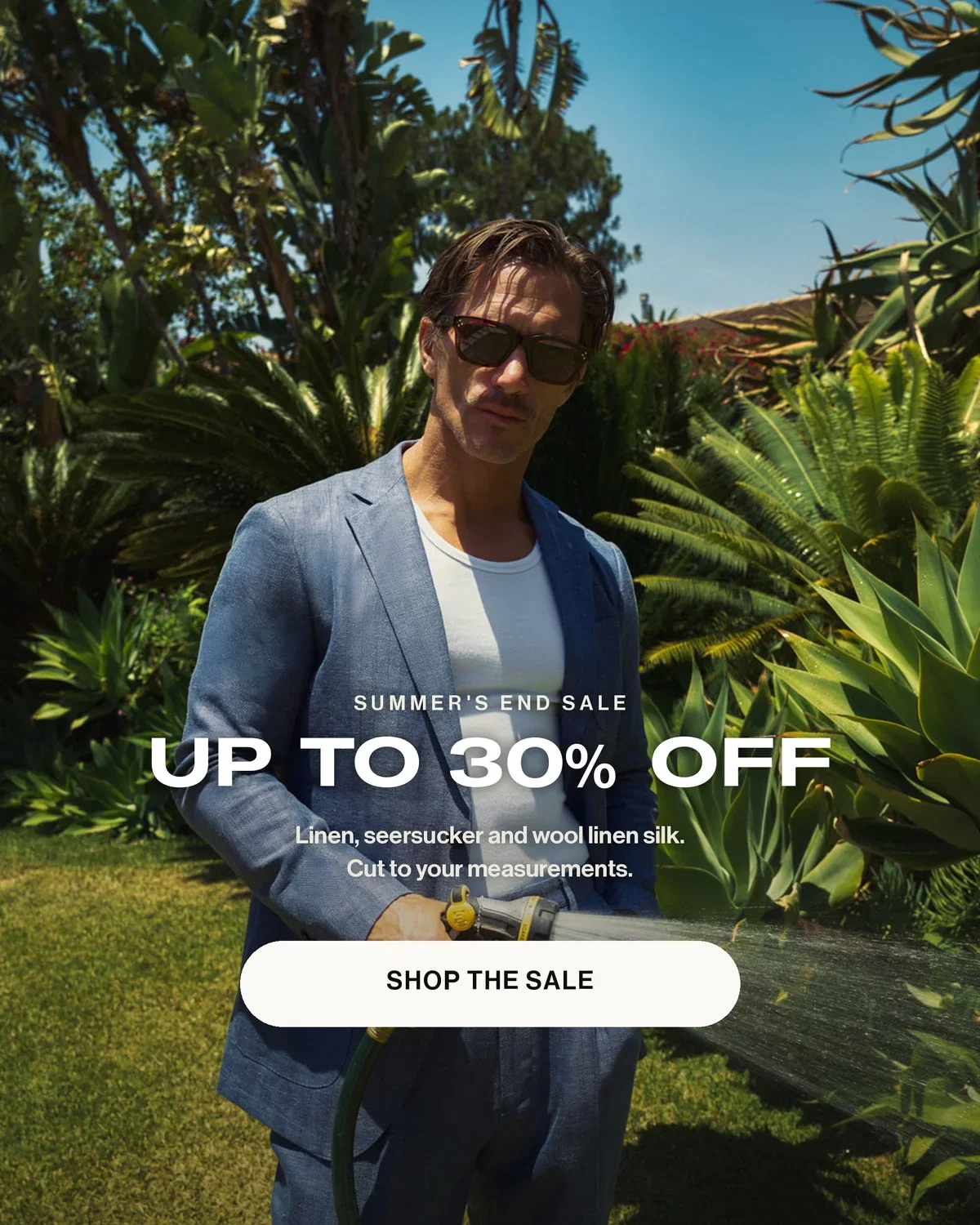 End of Season Sale, up to 30% off. Linen, seersucker and wool linen silk, cut to your measurements.