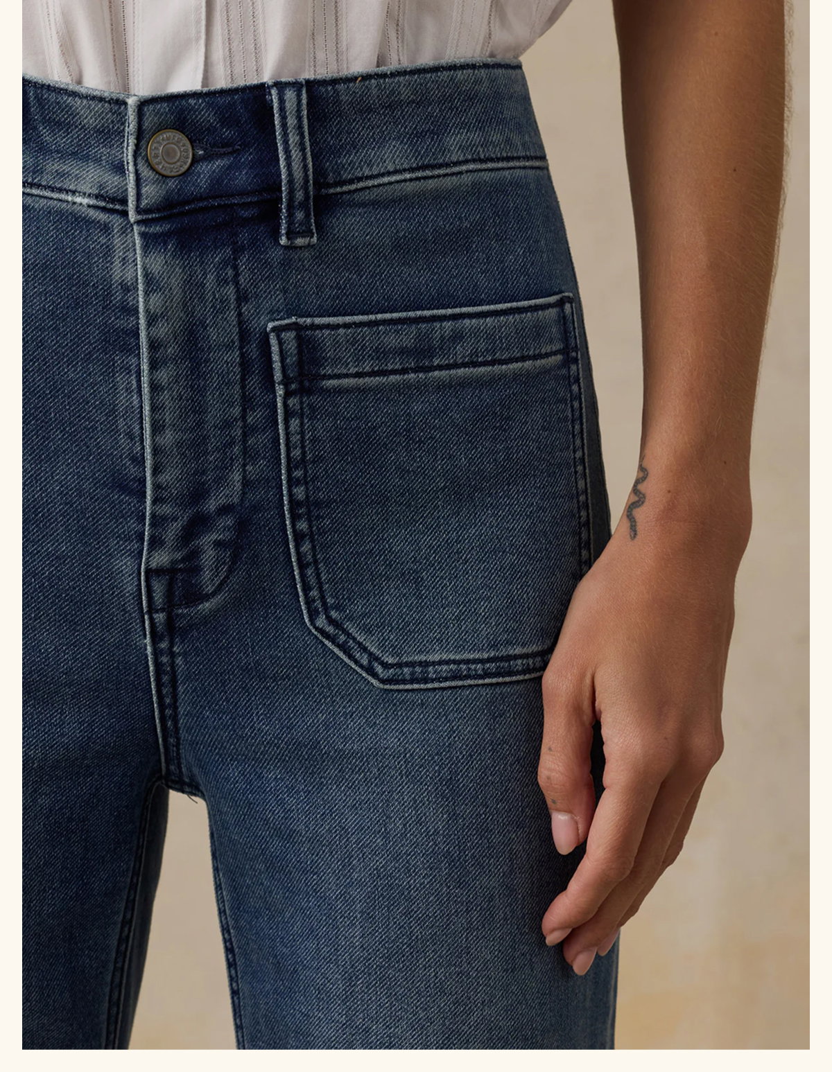Stretch Terry Patch Pocket Pant