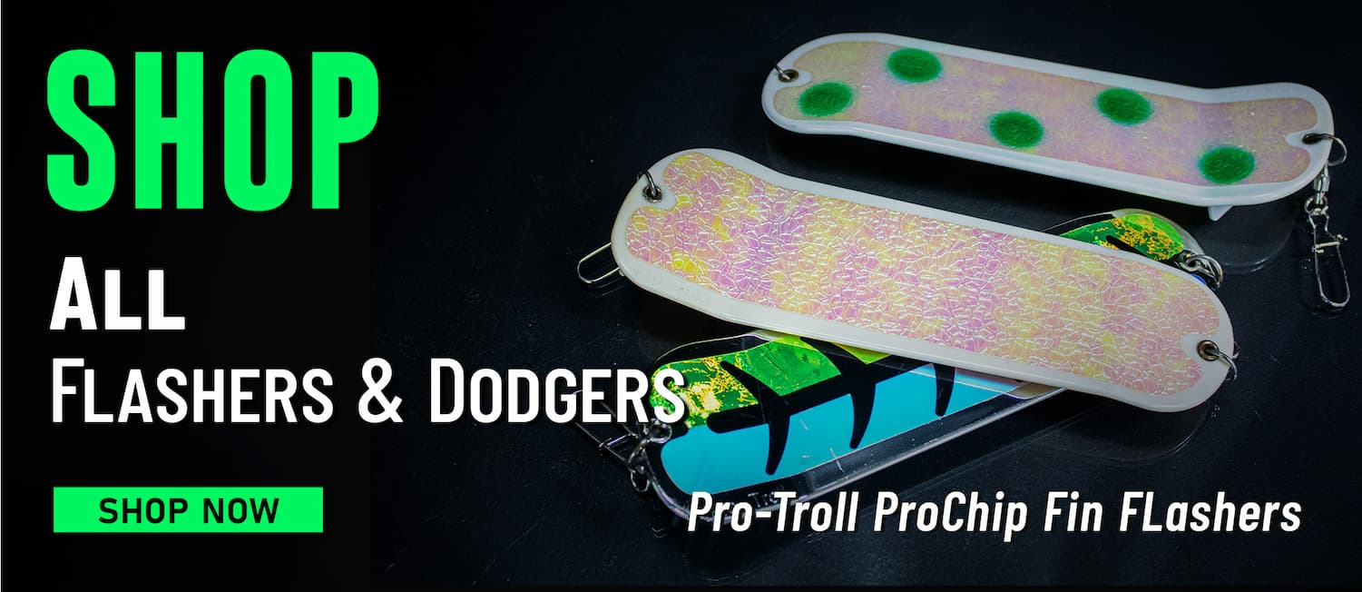 Shop All Flashers & Dodgers Pro-Troll ProChip Fin Flashers Shop Now