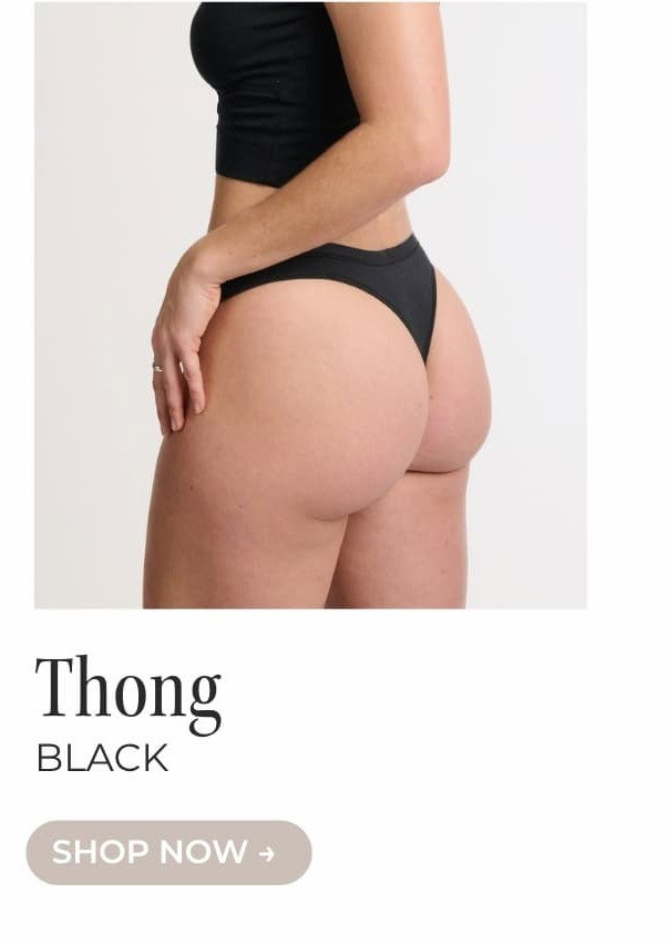 SHOP ESSENTIAL THONG IN BLACK