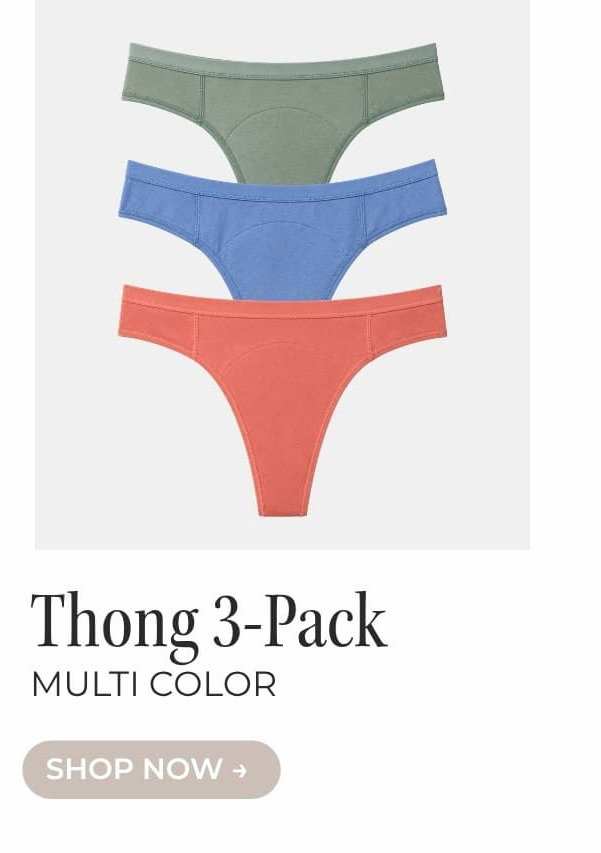 SHOP ESSENTIAL THONG 3-PACK