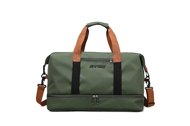 Resegymnastikväska Kortvägsbagage Bärbara träningsväskor Crossbody bröstväska axlar Handväskor Duffle Carry On Weekender Bag