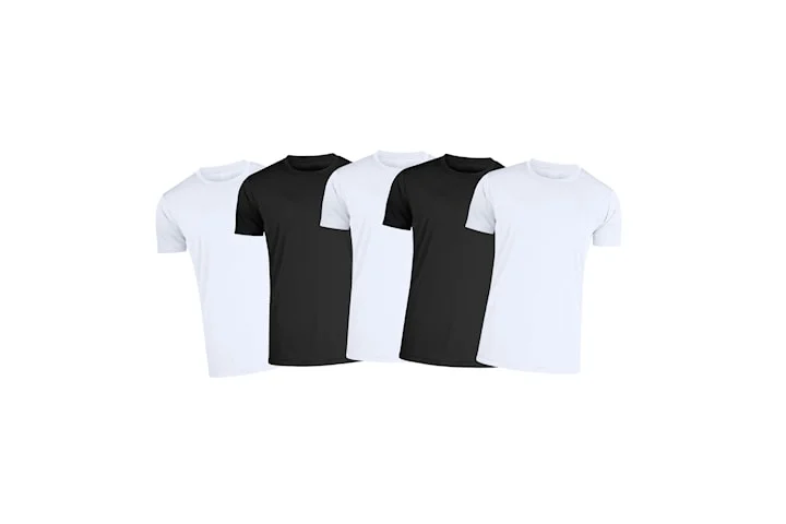 T-shirt herr 100% bomull, 5-pack