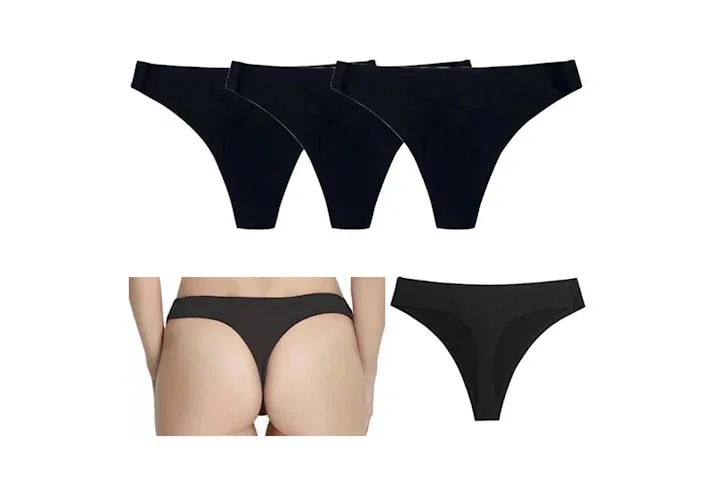3-pack Seamless Invisible thong - Stringtrosor -