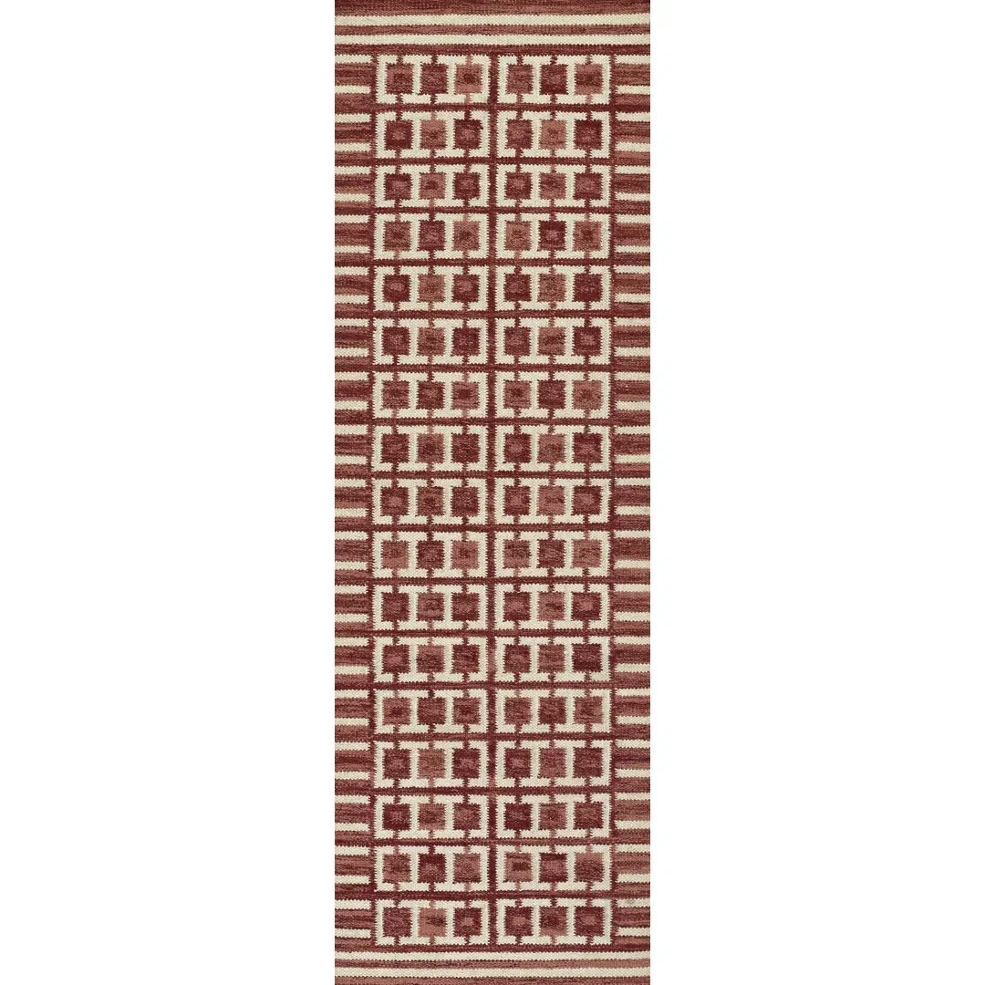 Freya Hand-Woven Geometric Wool Rug