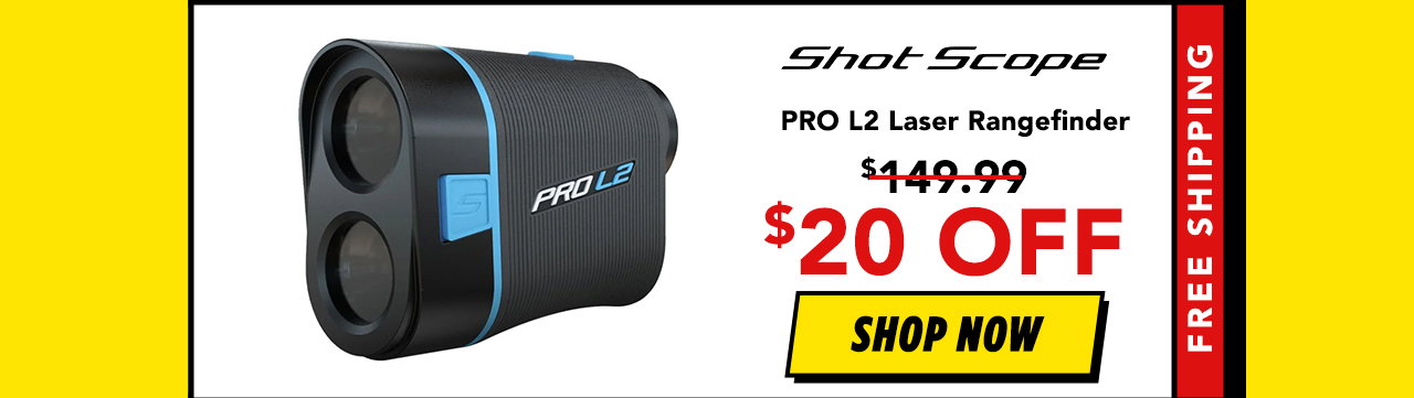 Shot Scope PRO L2 Laser Golf Rangefinder With Slope and Cart Magnet