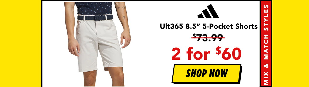 adidas Ultimate365 8.5 Inch Five-Pocket Golf Shorts - ON SALE
