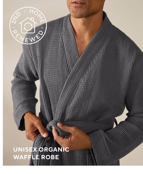 Unisex Organic Waffle Robe
