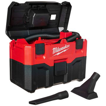 Milwaukee 0880-20 18-Volt Cordless Wet/Dry Vacuum, Red