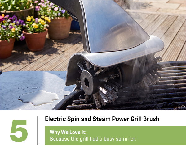 Electric Spin and Steam Power Grill Brush