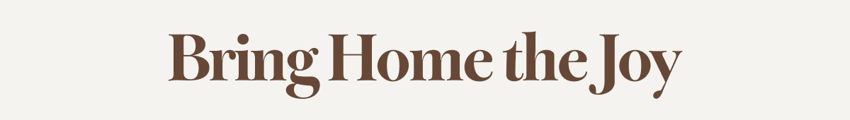 Bring Home The Joy