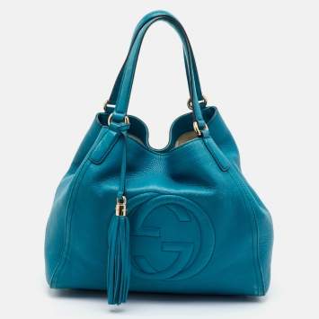 Soho Tassel Medium Blue Leathe