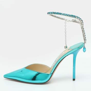 Saeda Size 38.5 Blue Patent Le