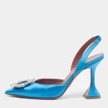 Begum Size 36.5 Blue Satin Sli